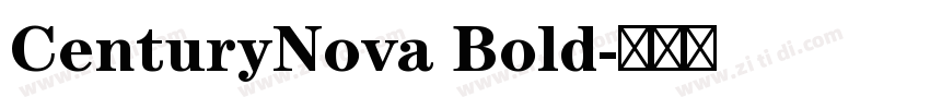 CenturyNova Bold字体转换